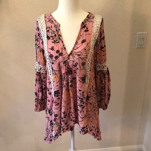 Chicwish pink tunic top